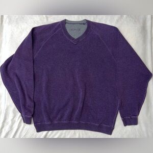 Daniel Cremieux Purple Cashmere Men’s Pullover Sweater